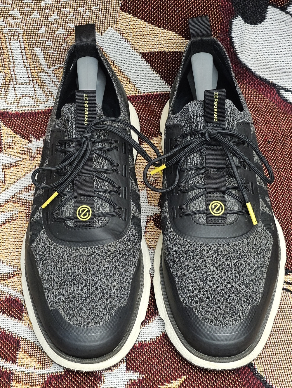 Cole Haan 4.Zerogrand Stitchlite Men's Size 12 Black Shoes Lace Sneakers C34422